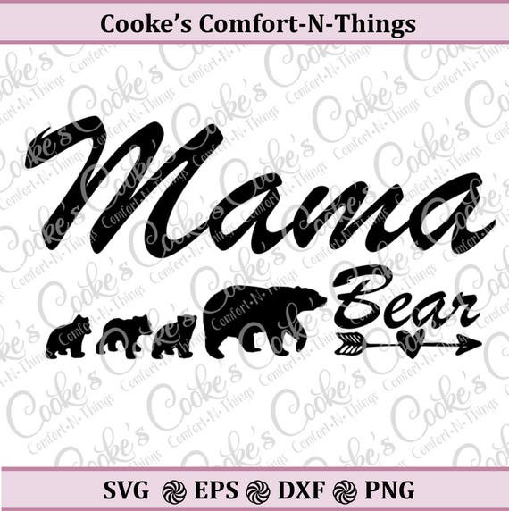 Download Mama Bear With Cubs Svg Mama Bear Svg Mother Bear Svg Bear Etsy
