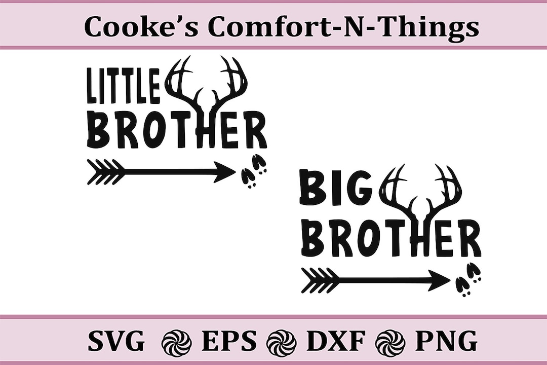 Little Brother SVG Big Brother SVG Brother Deer SVG - Etsy Australia