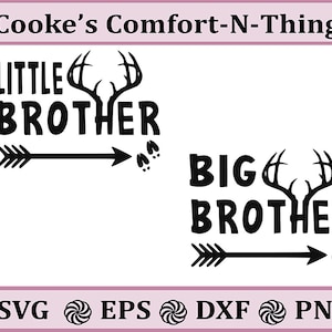 Irmãozinho SVG | Grande Irmão SVG | Irmão Cervo SVG | Arquivo de corte do irmão mais novo | Arquivo de corte do Big Brother | Download instantâneo