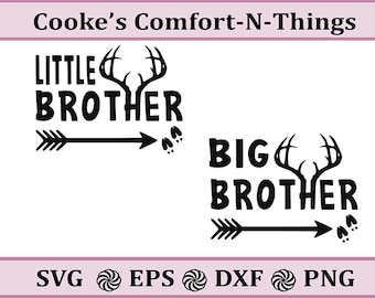 Little Brother SVG / Big Brother SVG / Brother Deer SVG / Little Brother Cut File / Big Brother cut file / Descarga instantánea