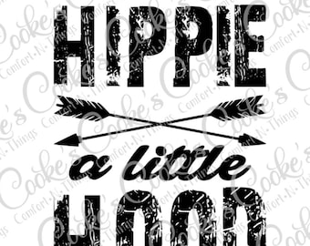 un poco hippie un poco de capucha SVG, Descarga instantánea