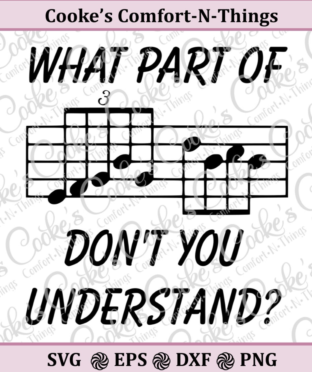 What Part of 'music Notes' Don't You Understand, Music Svg, Music