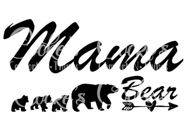 Download Mama Bear with cubs svg mama bear svg mother bear svg bear ...
