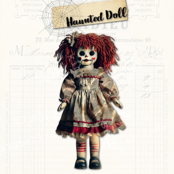 Bambola Raggedy Ann infestata, immagine PNG Annabelle/Clip Art