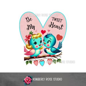 Images clipart « Be My Tweet Heart » kitsch, oiseaux d'amour, Saint-Valentin Image PNG/Clip Art Saint-Valentin