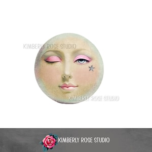 Full Paper Moon Clip Art/PNG Man in the Moon 2