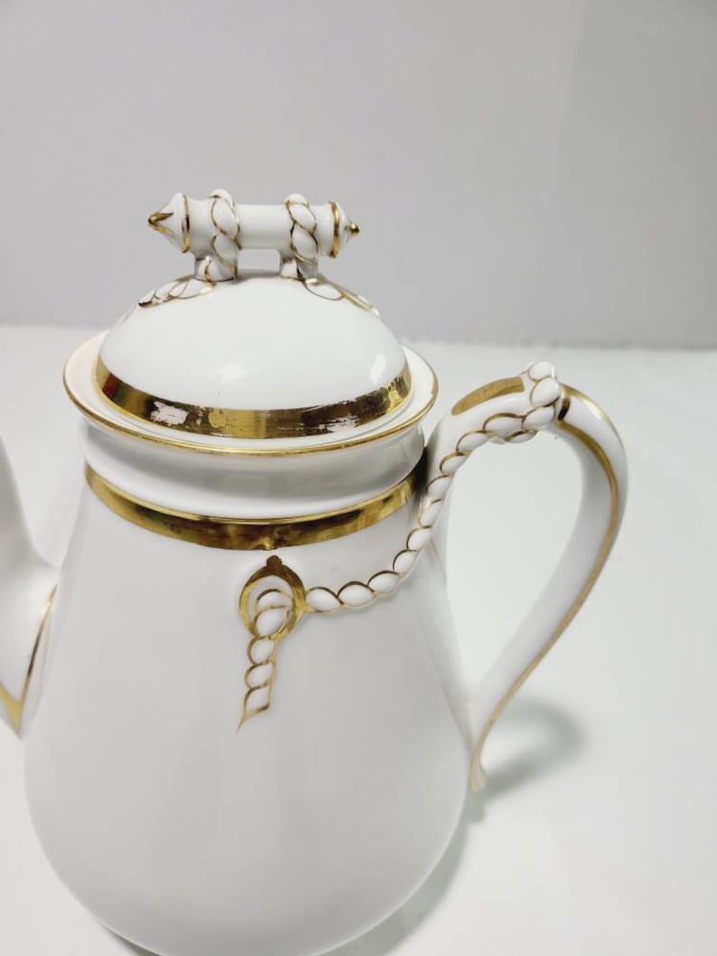 Haviland Limoges Antique Wedding Ring Pattern Teapot Etsy