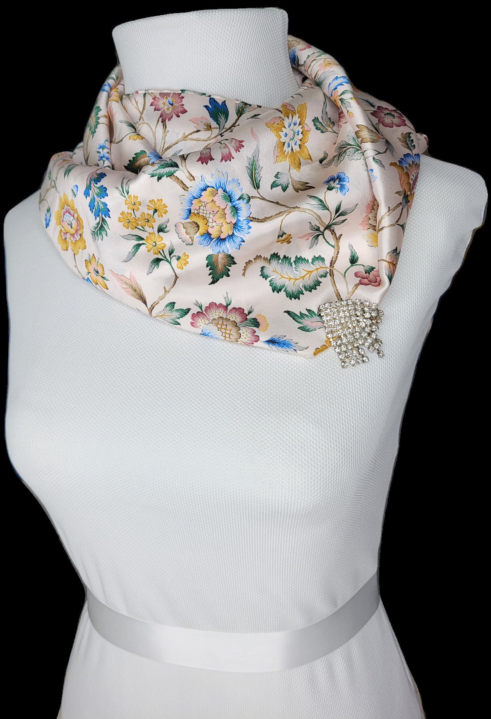 Silk Scarf Betty Long Lilac/Rust - Utopia