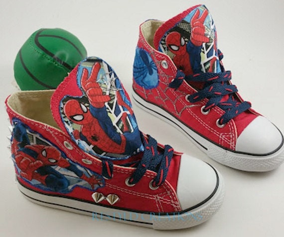 spider man shoes converse