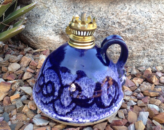 Ceramic Oil Lamp Kerosene Lamp Pottery Lamp Vase Pottery Etsy