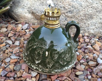 Stoneware Oil Lamp, Kerosene Lamp, Pottery Lamp, Vase, Pottery Oil Lamp, Mosquito Oil Lamp, Citronella Oil Lamp, Handmade Oil Lamp, Oil Lamp