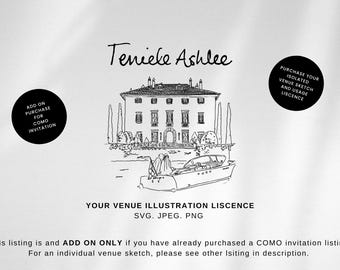 ADD ON for COMO listing | Isolated venue illustration | png, svg, jpeg | Must have purchased &#39;Como&#39;  Invite to purchase.
