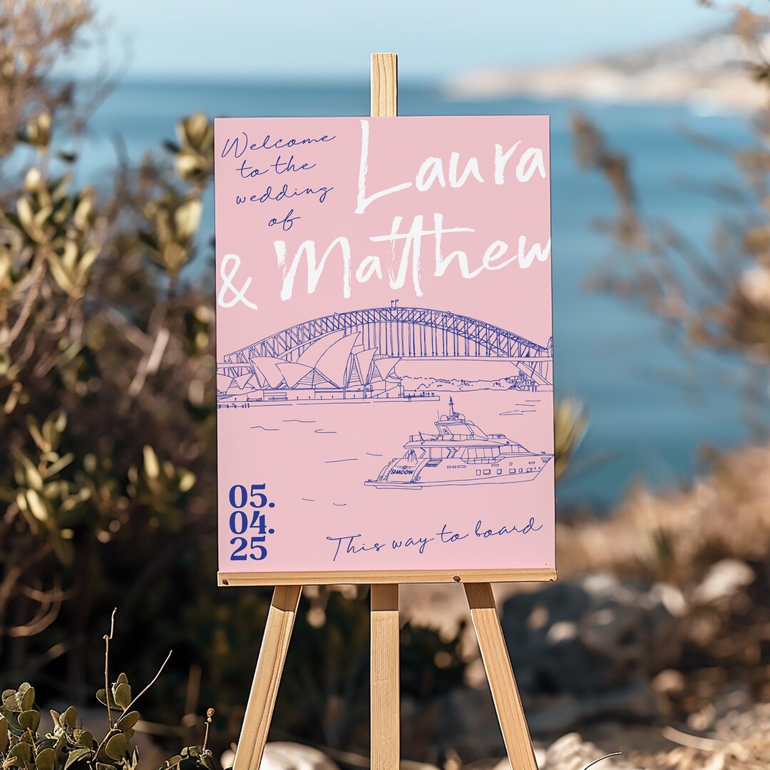 Wedding Signage Math Wedding Signage Package. Illustrated Event Signs WITH Custom Venue ...