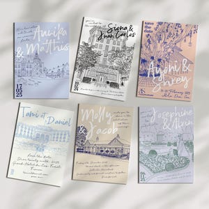 COMO Wedding Invitation Venue Illustration | Custom Sketch (Digital Files Only) image 10