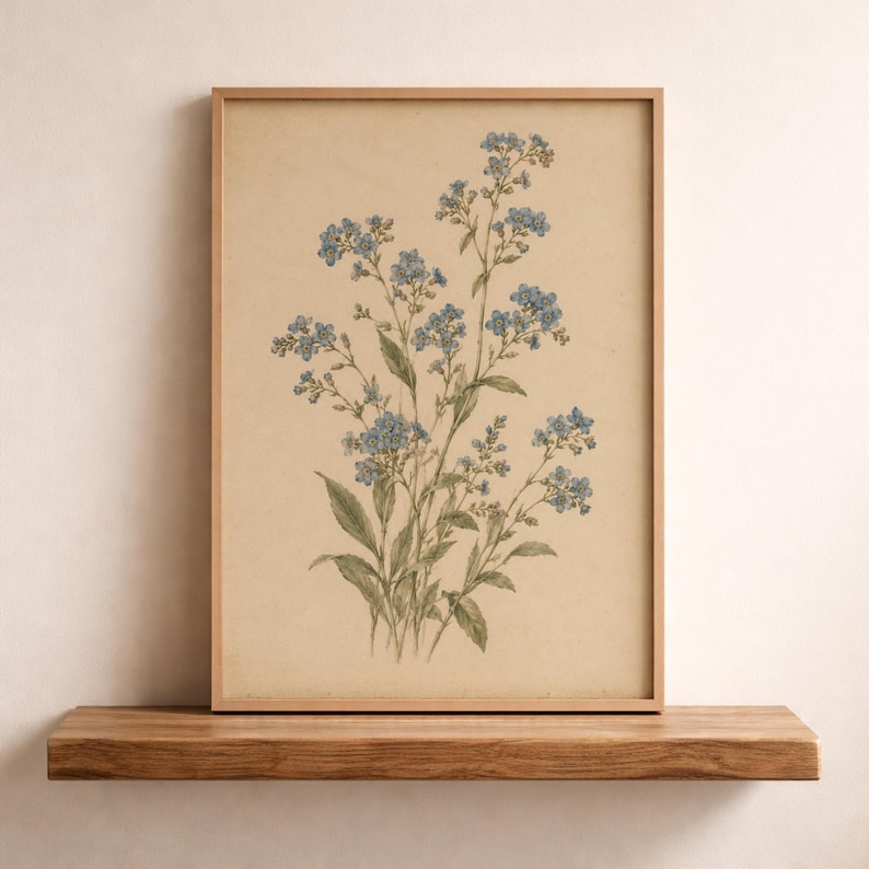 Vintage Neutral Nursery Prints Set of 6, Rabbit and Botanical Wall Art ...