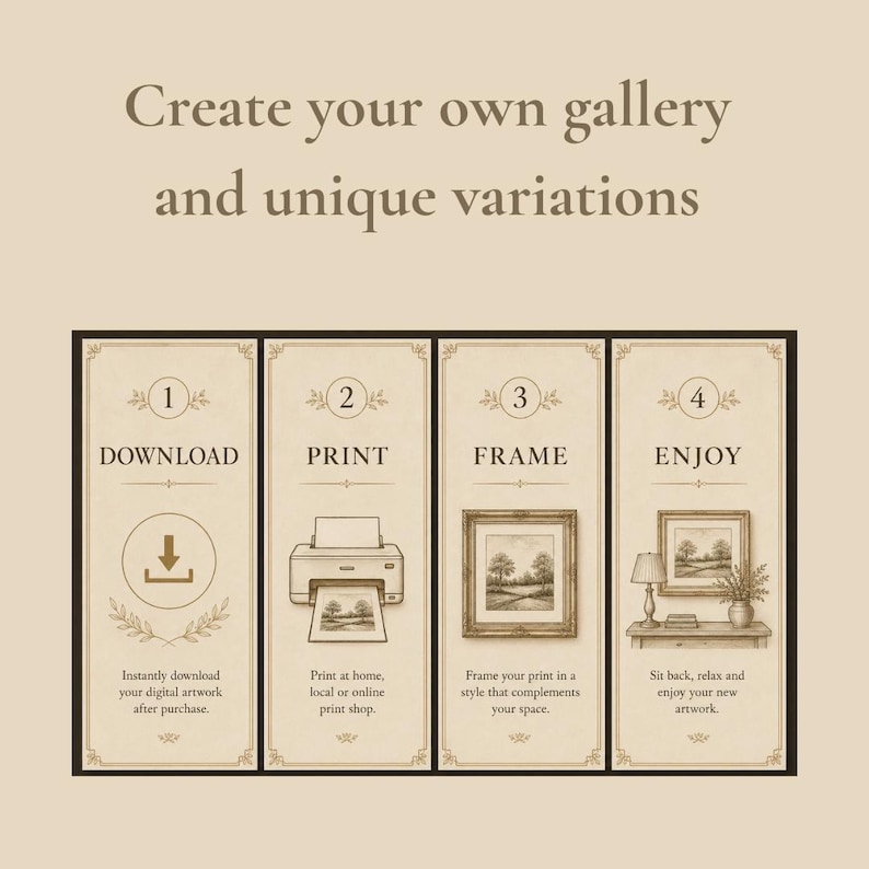 Vintage Neutral Nursery Prints Set of 6, Rabbit and Botanical Wall Art ...
