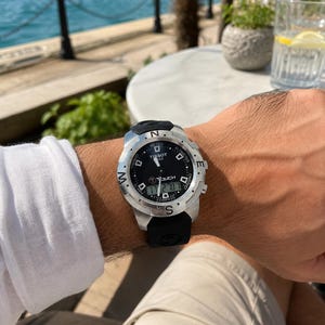 Tissot T-Touch Z250/850, erste Generation, 1999, Swiss Made, Vintage-Multifunktionsuhr
