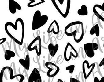 Wonky Hearts SVG