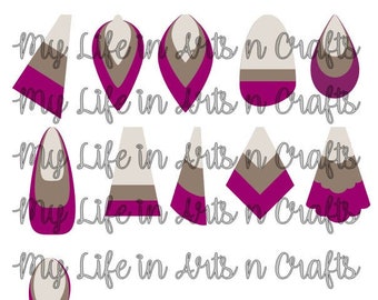 Leather Earrings SVG