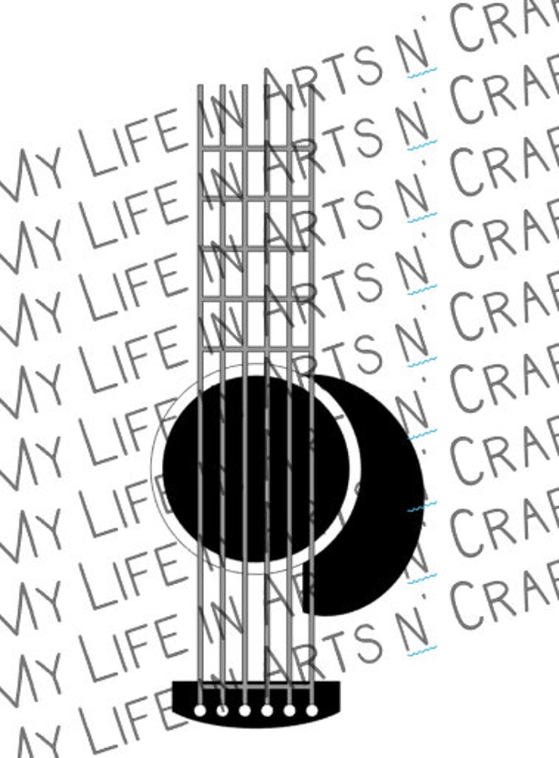 Download Guitar Svg file for Tumblers | Etsy