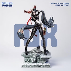Bayonetta Full Figure STL | Action Game Collectible Statue | Pre-Supported & Merged Files