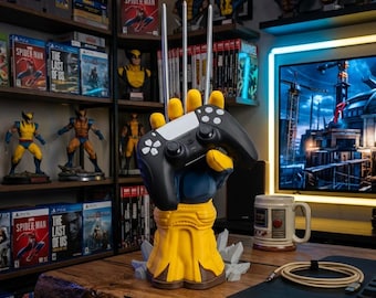 Universal controller mount compatible with PlayStation an Xbox Inspired by Wolverine