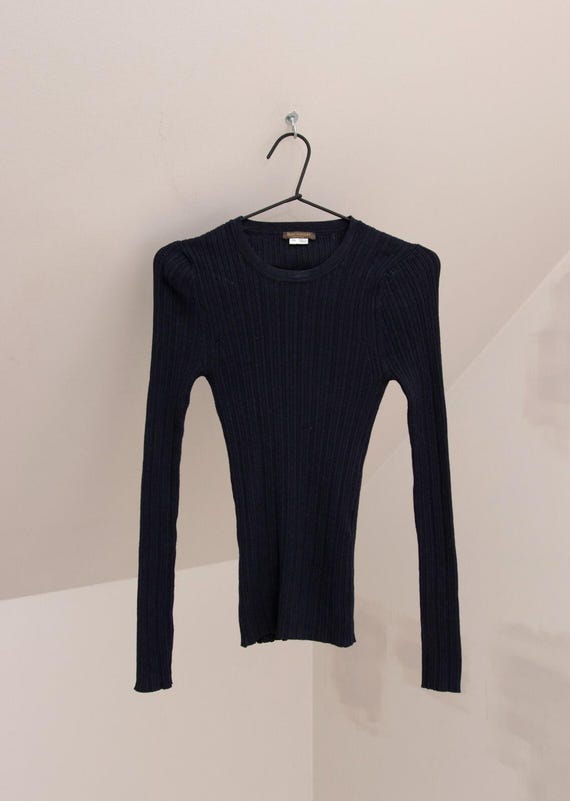 Louis Vuitton, Louis Vuitton Uniformes LV Women's Black Nylon Sweater Jumper Size XS