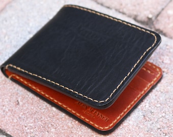 Hand Stitched Leather mens wallet - Veg tanned Leather - HORWEEN leather + Buttero from Conceria Walpier - 010214