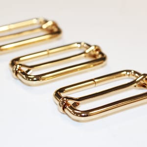 10 Pieces 1 1/2 gold slider heavy duty Adjustable Slide Buckle bulk hardware wholesale 0020 image 1