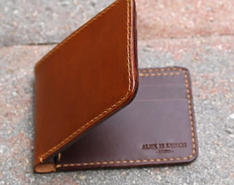 Hand Stitched Leather mens wallet - Veg tanned Leather - Buttero from Conceria Walpier - 010245