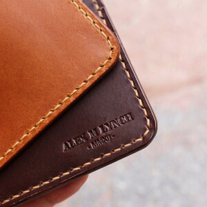 Cartera para hombre de cuero cosido a mano - Cuero curtido vegetal - Buttero de Conceria Walpier - 010245 imagen 2