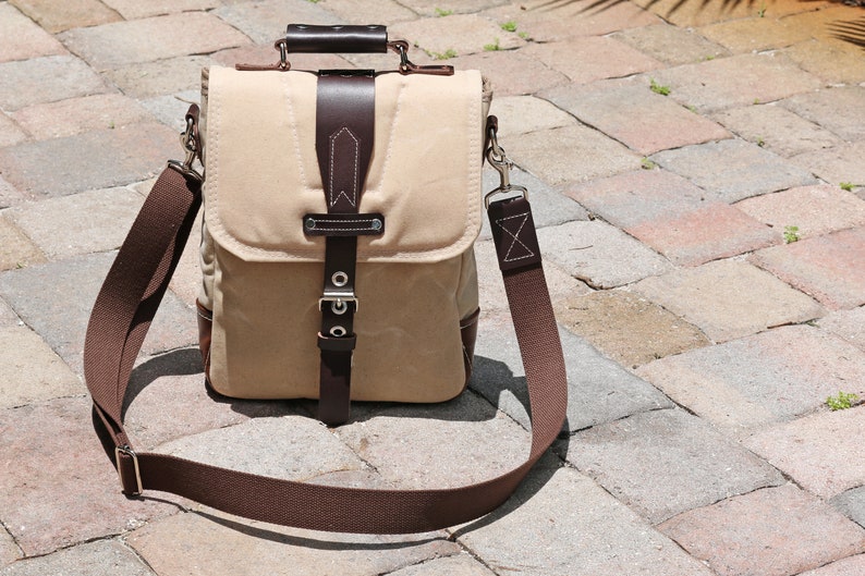 vertical messenger bag canvas