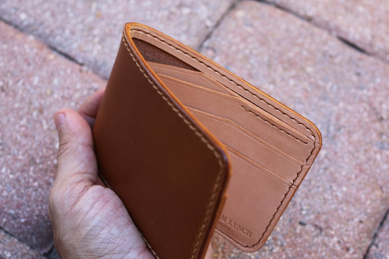 Cartera para hombre de cuero cosido a mano - Cuero curtido vegetal - Buttero de Conceria Walpier - 010254 imagen 3