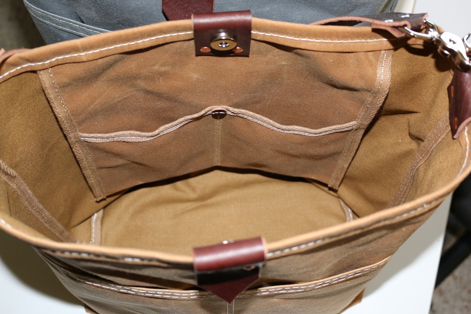 Waxed Canvas Hobo Bag Bucket Bag Casual Tote Bag Hobo Etsy