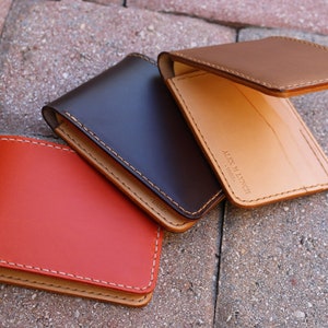 Cartera para hombre de cuero cosido a mano - Cuero curtido vegetal - Buttero de Conceria Walpier - 010254 imagen 5