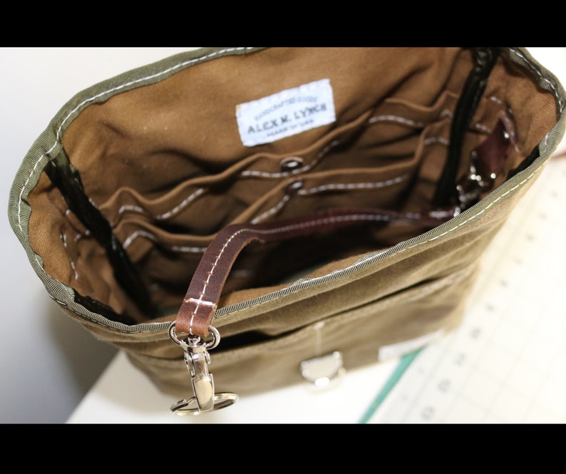 vertical messenger bag canvas