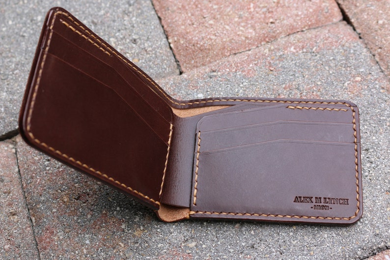 Cartera para hombre de cuero cosido a mano - Cuero curtido vegetal - Buttero de Conceria Walpier - 010245 imagen 3
