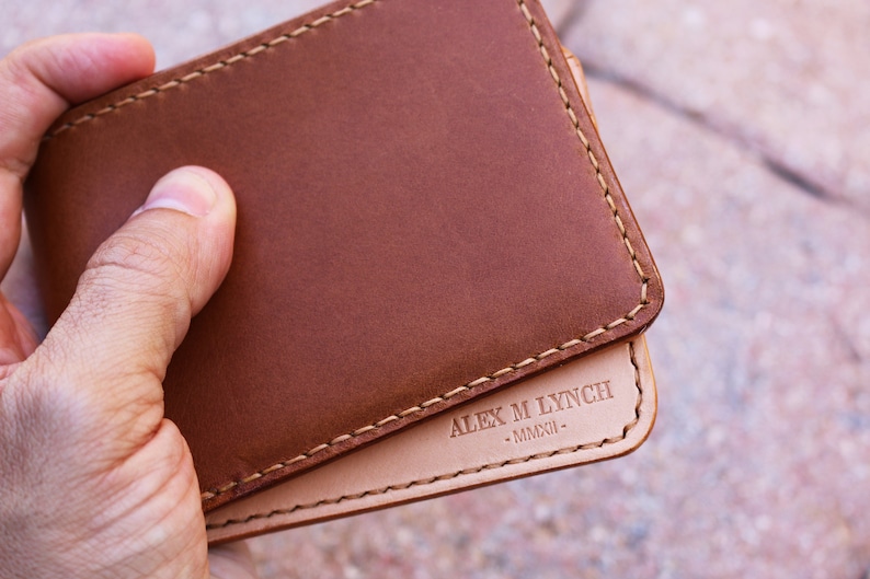 Cartera para hombre de cuero cosido a mano - Cuero curtido vegetal - Buttero de Conceria Walpier - 010254 imagen 1
