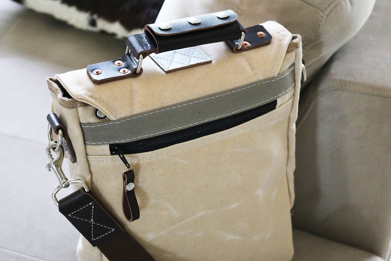 vertical messenger bag canvas
