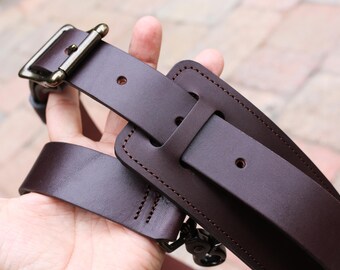 Wickett & Craig English Bridle Shoulder Strap - dark brown - 010268