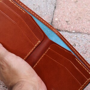 Cartera para hombre de cuero cosido a mano - Cuero curtido vegetal - Buttero de Conceria Walpier - 010216 imagen 5