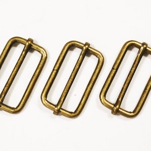 10 pieces 1 1/2 antique brass heavy duty Adjustable Slide Buckle bulk hardware wholesale 0020 image 4