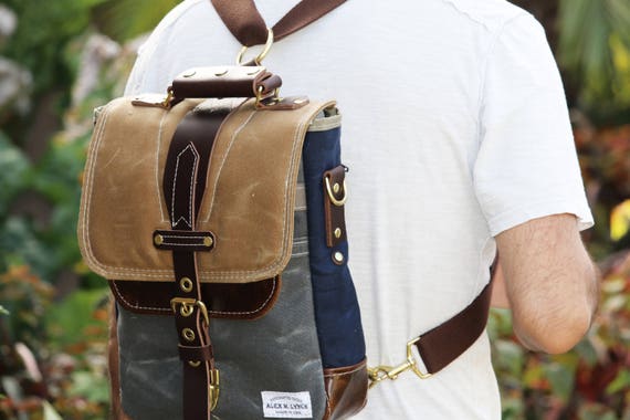dakota waxed canvas rucksack