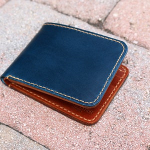 Cartera para hombre de cuero cosido a mano - Cuero curtido vegetal - Buttero de Conceria Walpier - 010216 imagen 2