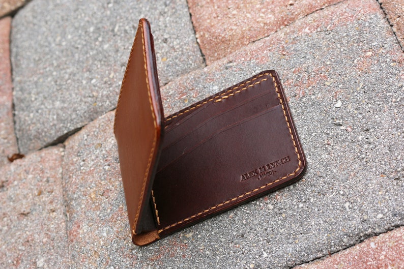 Cartera para hombre de cuero cosido a mano - Cuero curtido vegetal - Buttero de Conceria Walpier - 010245 imagen 4
