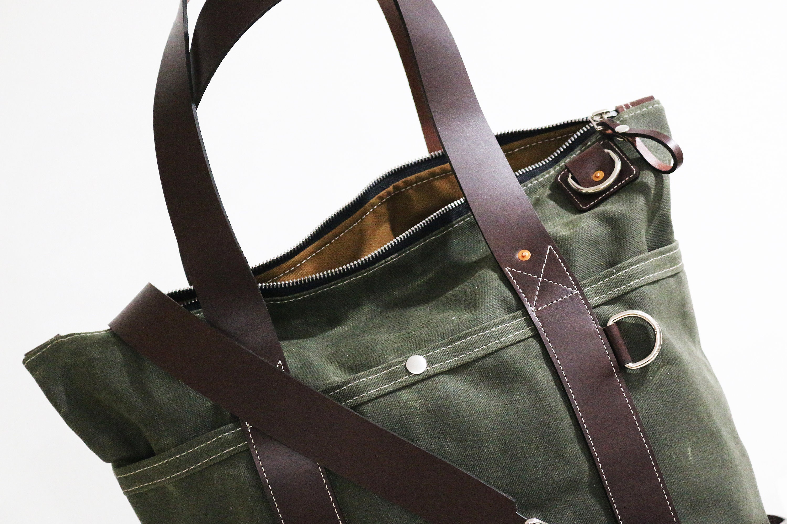 EXTRA LARGE Zippered Tote Bag - Big Bag - Jumbo Bag - Laptop