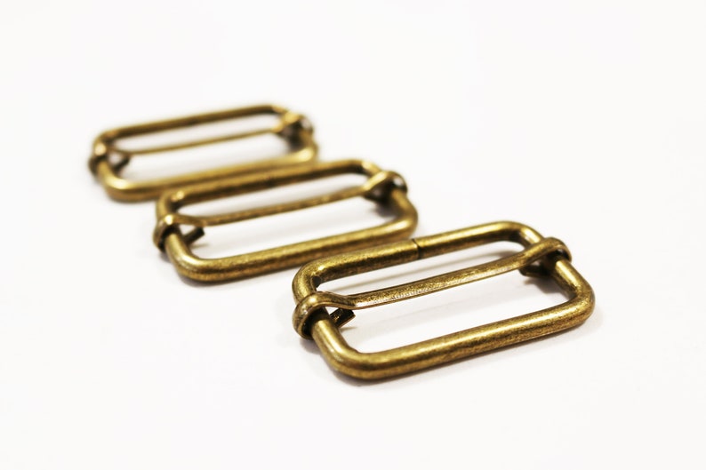 10 pieces 1 1/2 antique brass heavy duty Adjustable Slide Buckle bulk hardware wholesale 0020 image 1