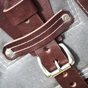 Vertical laptop messenger bag leather handle and shoulder pad 010045.2 image 8