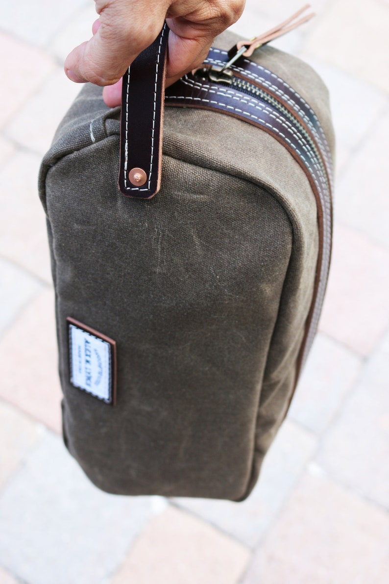 Unisex Zippered Heavy Canvas Dopp Kit 010213 Made in USA Etsy