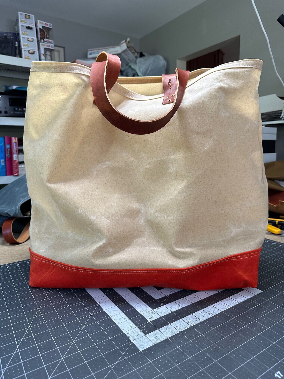 Bow Luxe Canvas Tote - Large